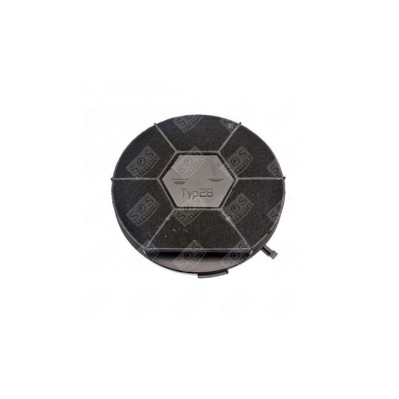 FILTRE CHARBON ROND TYPE 28 CHF28/1 (À L'UNITE) HOTTE - 480181701006, 481281718525