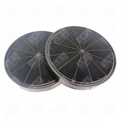 LOT DE 2 FILTRES CHARBON TYPE 196 HOTTE - 484000008674