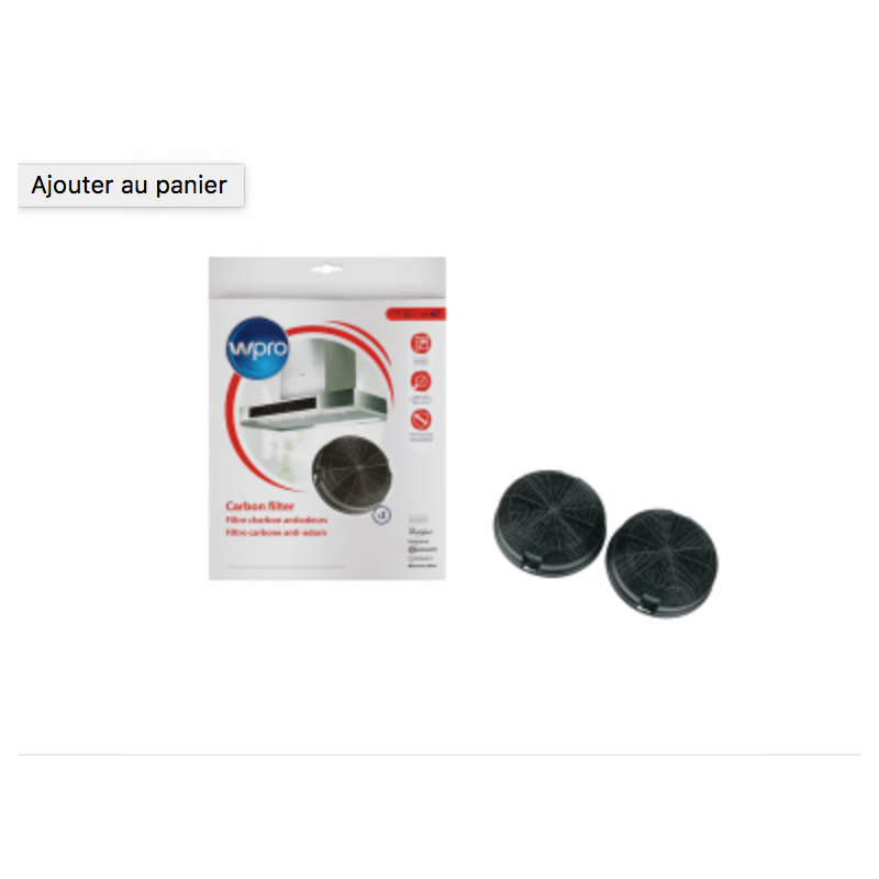 Filtre à charbon WPRO AMC023 484000008784_wpro