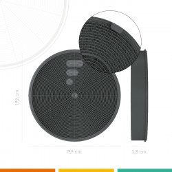FC03 - filtre à charbon compatible hotte Beko CWB6441B CWB6441X CWB9441X