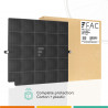 Fac FC120 - Filtre à Charbon Actif pour Hotte de Cuisine