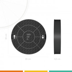 FC16 - Filtre à charbon compatible hotte Electrolux type D29