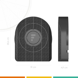 FC18 - filtre à charbon compatible AEG Hotte aspirante