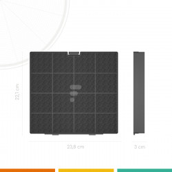 FC25 - filtre à charbon compatible hotte Brandt AH4063U1 77X9377