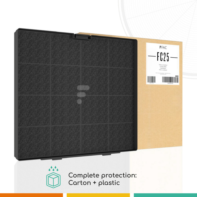 FC25 - filtre à charbon compatible hotte Brandt AH4063U1 77X9377