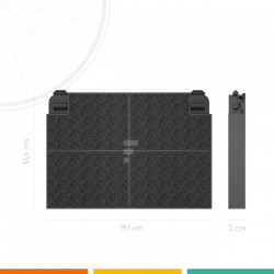 FC29 - Filtre à Charbon compatible hotte Indesit c00058794