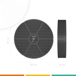 FC32 - Jeu de 2 filtres à charbon compatible Bosch DEM66AC00B