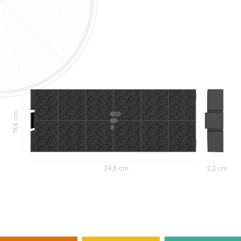 FC40 - filtre à charbon compatible hotte Airlux CR240