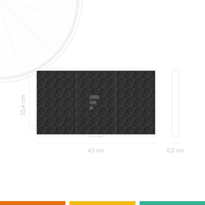 FC56 - filtre à charbon actif pour hotte Neff D96IMS1N0