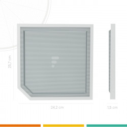 FC76 - filtre à charbon compatible hotte Glem GHI910IX GHI910BK