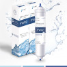 Pack de 2 Filtres à eau FW02 Fac ,Marque Française ,Filtre à eau pour réfrigirateur Américain.