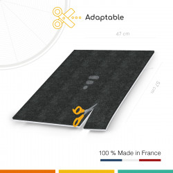 Fac Filter - Filtre à charbon actif universel 47x57cm, Filtre double avec charbon actif Compatible avec chaque hotte aspirante