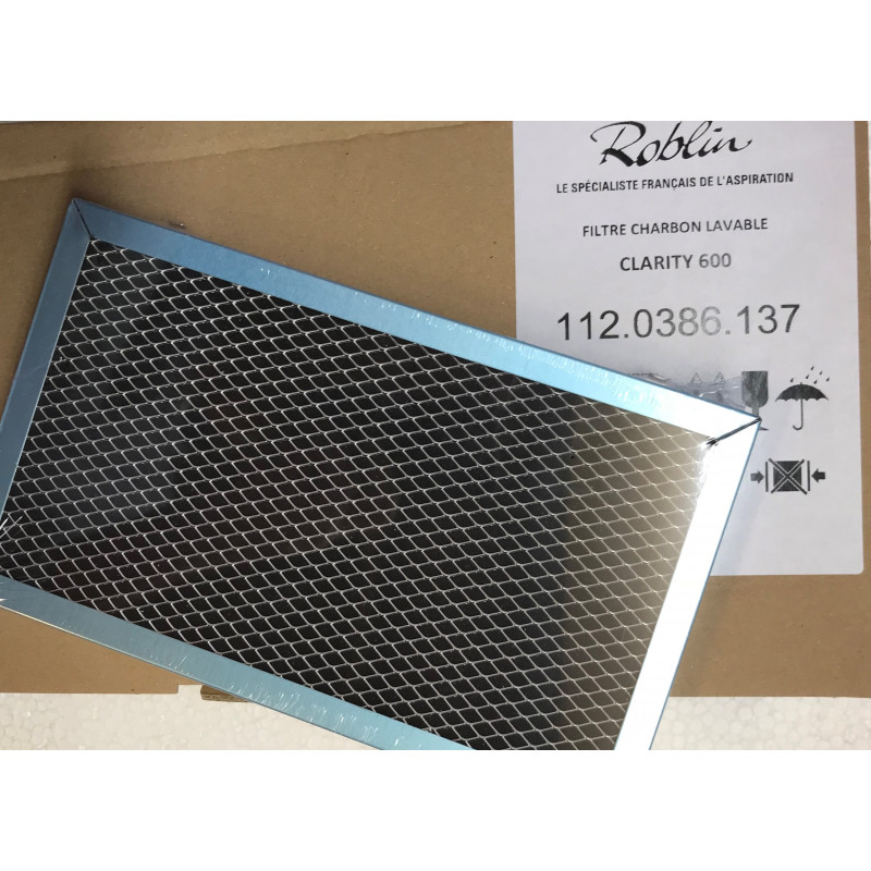 Filtre à charbon actif pour hotte Roblin Clarity 600 6403029 112.0386.137