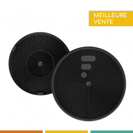 FC03 - Lot de 2 Filtres à charbon compatible hotte Roblin 5403004.