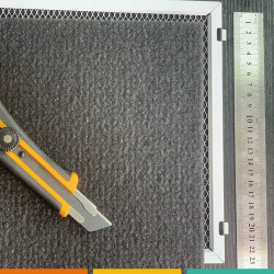 Lot de deux tiges en métal pour bloquer le filtre en mousse à découper sur le filtre métallique (Tiges 210 mm)