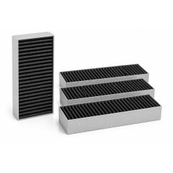 FC106 - Lot de 4 filtres charbon CleanAir 193x75x35 - Bosch, Siemens, Neff