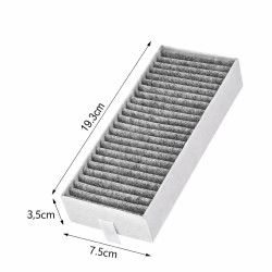 FC106 - Lot de 4 filtres charbon CleanAir 193x75x35 - Bosch, Siemens, Neff