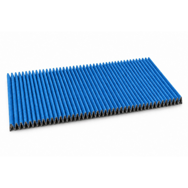 Azur GM FC112 – Filtre charbon plissé 40 cm, 48 plis – média traité antibactérien