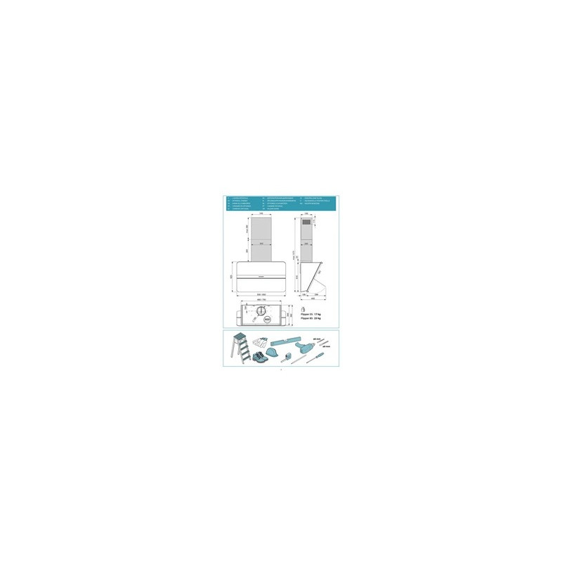 Hotte compatible Falmec FLIPPER1210 - hotte non incluse