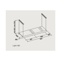 Hotte compatible Falmec LIGHT2720 - hotte non incluse