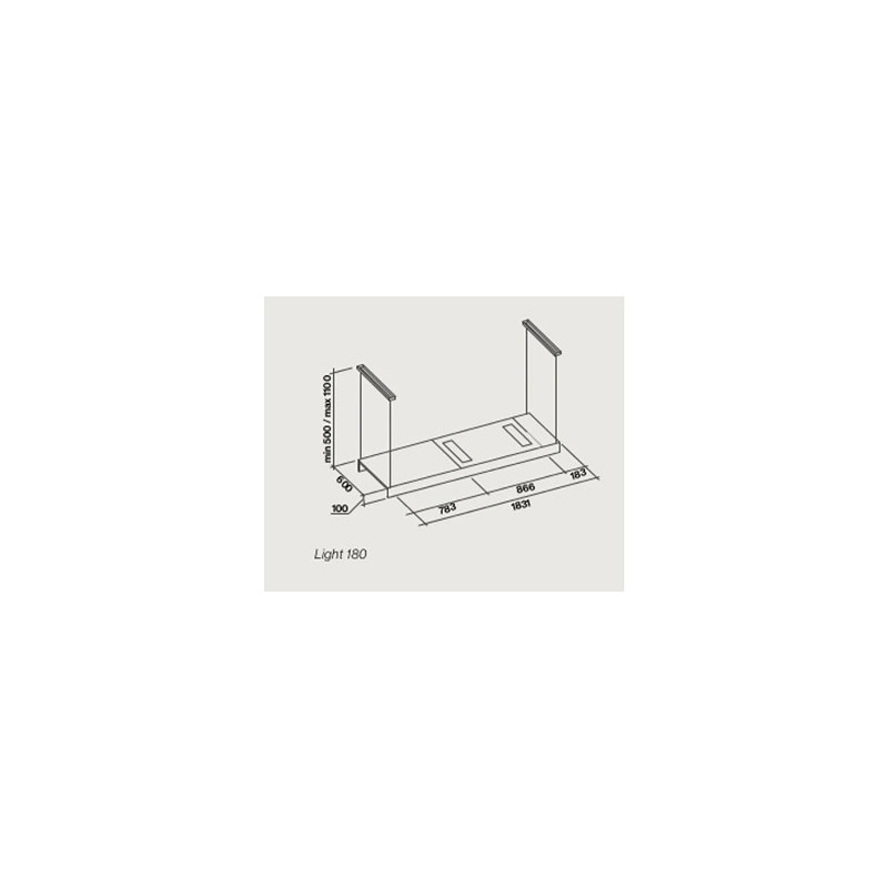 Hotte compatible Falmec LIGHT2720 - hotte non incluse