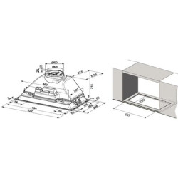 Hotte compatible Airlux HGD550BK - hotte non incluse
