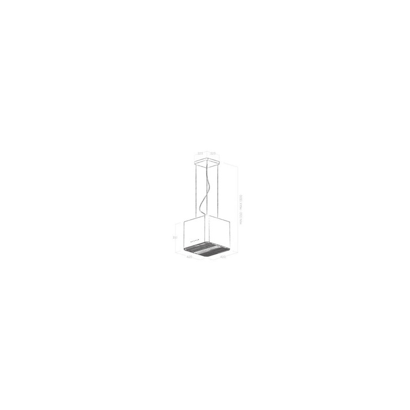 Hotte compatible Elica PIX BL/F/42 PRF0146220 - hotte non incluse