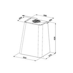 Hotte compatible Franke SMART DECO FSMD 508 Blanc - 669876 - hotte non incluse