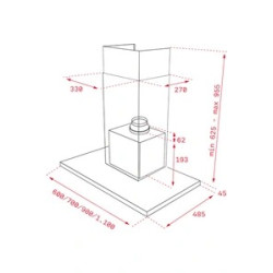 Hotte compatible Teka DLH986 - hotte non incluse