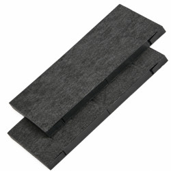 Lot de 2 filtres charbon KF900090 00460488, noir et gris