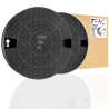 2 filtres charbon hotte whirlpool 481249038013