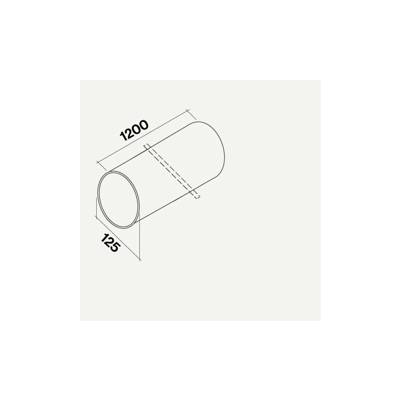 Falmec gaine ronde rigide 1200 mm.