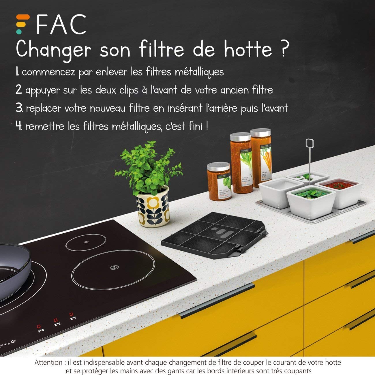 Installation filtre charbon
