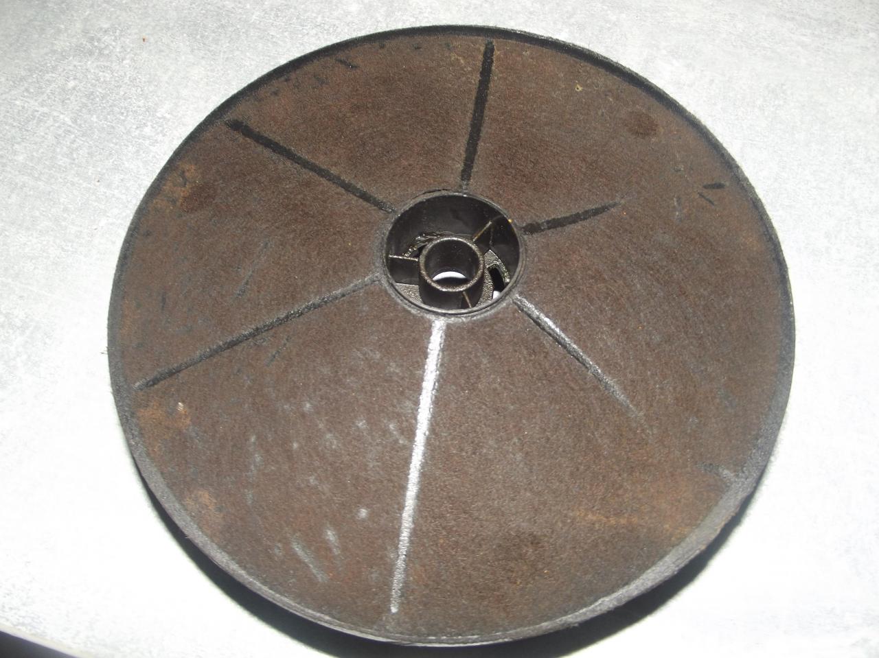 Filtre à charbon encrassé