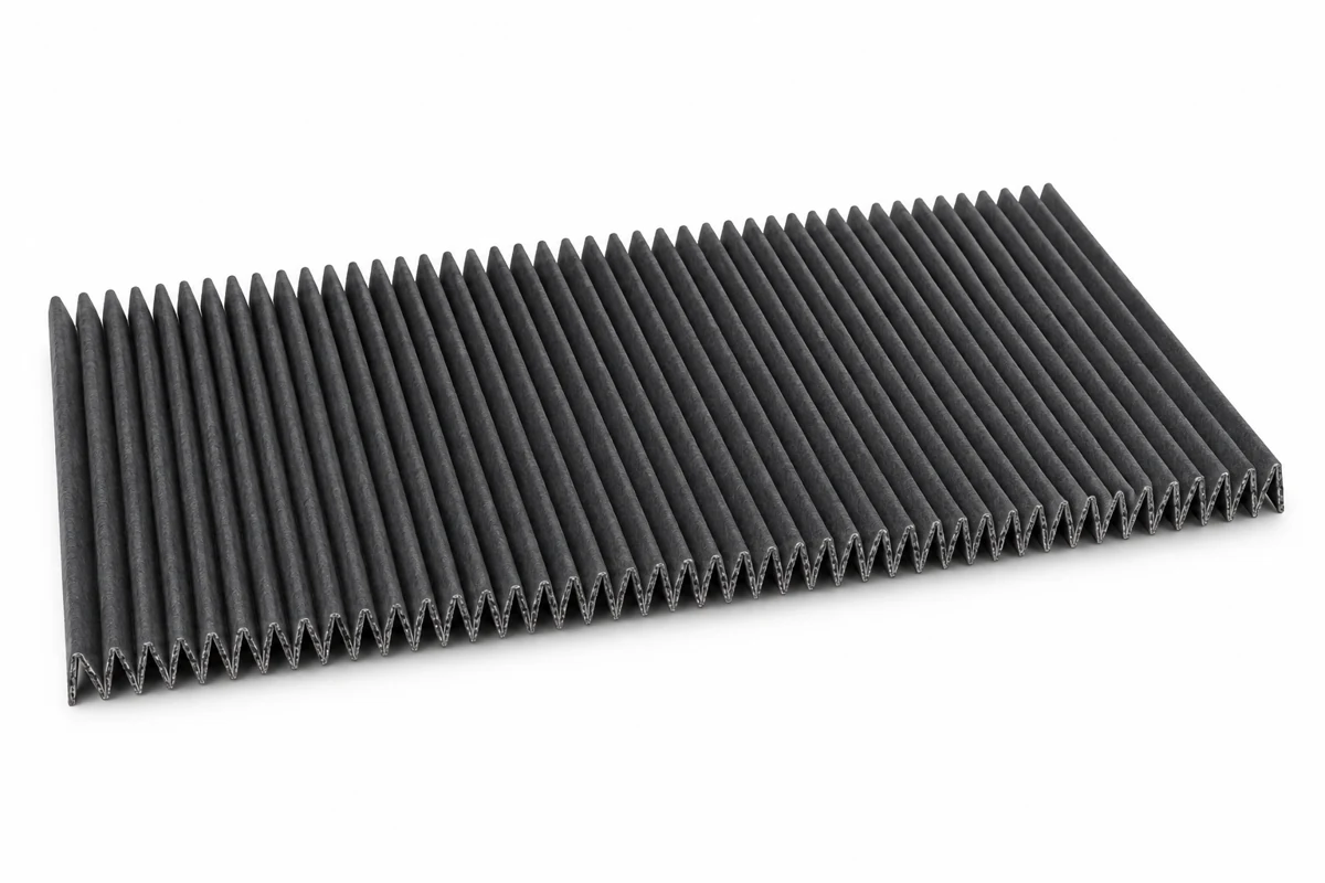 Filtre charbon universel plissé FAC Graphite